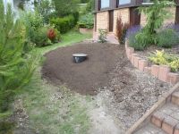 Einbau einer Kleinklaeranlage im Garten 2 - Firma Weimann
